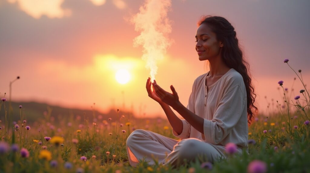 Meditating and grounding yourself to become comfortable with why everything feels so weird right now